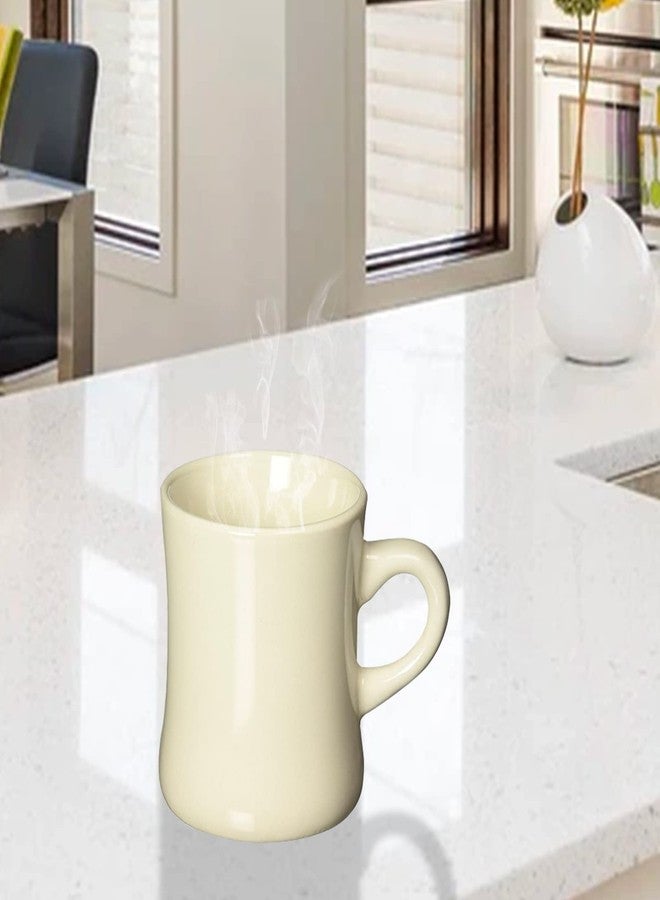 Funny Guy Mugs Classic Retro Diner Coffee Mug - Heavy Duty 10 Oz Stoneware Cup with Easy Grip Handle - Ideal for Hot and Cold Beverages (Cream, 10 Ounce) - Image 3