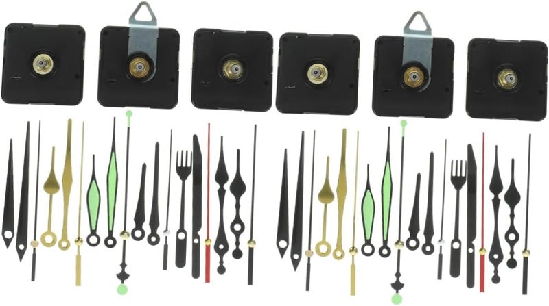 Gadpiparty 2sets High Torque Clock Mechanism Battery Operated Movement Parts for Wall Clock Replacement Accurate Timekeeping - Image 1