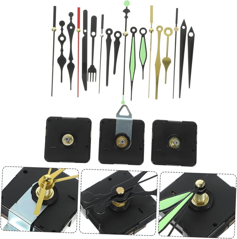 Gadpiparty 2sets High Torque Clock Mechanism Battery Operated Movement Parts for Wall Clock Replacement Accurate Timekeeping - Image 4
