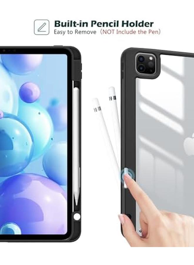 Procases Smart Case For Ipad Pro 11 Inch Case 2022 2021 2020 2018 Slim Stand Hard Back Shell Cover For Ipad Pro 11 4Th Generation 2022 3Rd Gen 2021 2Nd Gen 2020 1St Gen 2018 Black - Image 3