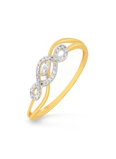 Malabar Gold and Diamonds 18 Carat 750 Purity Diamond Ring MNAAFD013RN1YVVSVS-GH14