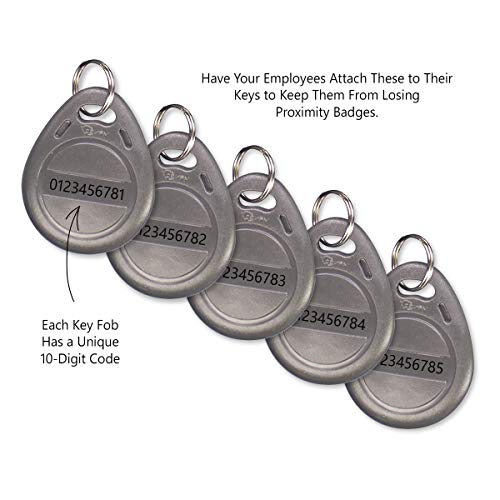 Lathem مفاتيح RFID القريبة من لاثم، عبوة من 5 (RFKEY-5) - Image 2