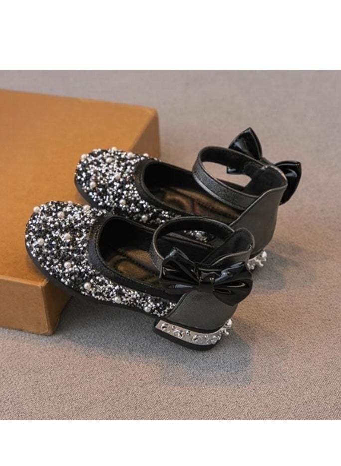 Girl Princess with Western Style Belt and Dance Single Leather Shoes - Image 2