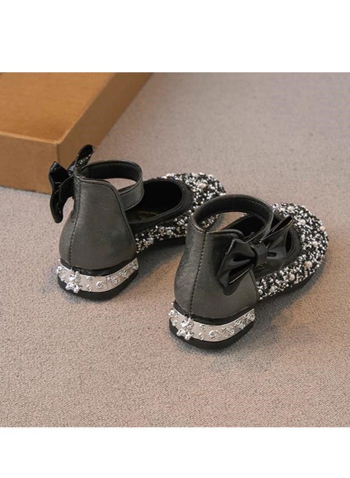 Girl Princess with Western Style Belt and Dance Single Leather Shoes - Image 3