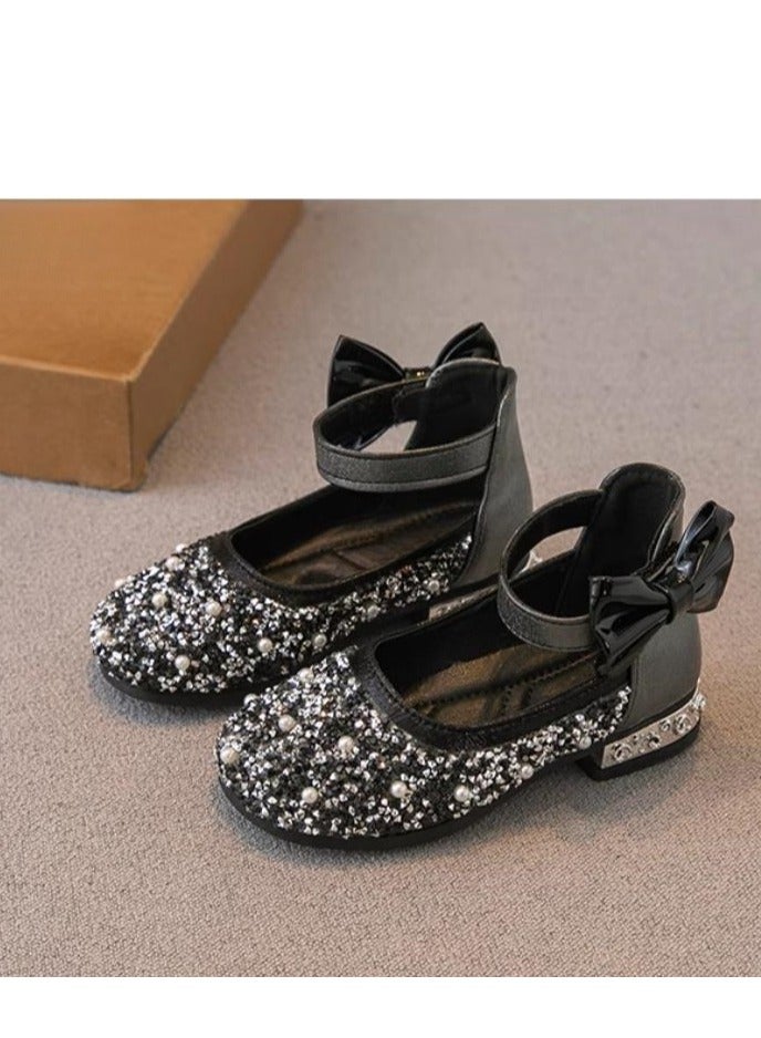 Girl Princess with Western Style Belt and Dance Single Leather Shoes - Image 4