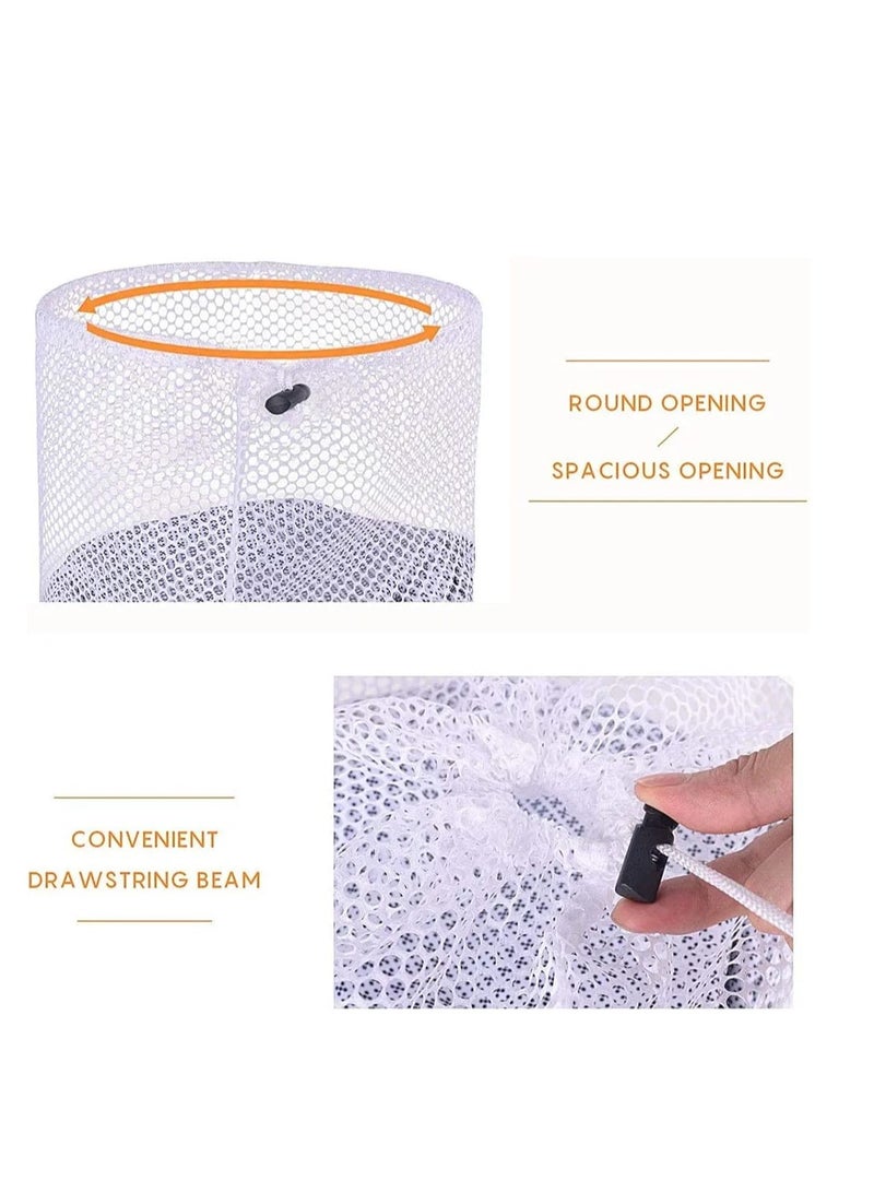 10PCS Mesh Laundry Bags Laundry Net Bag Drawstring Reusable Durable Washing Net Bag for Clothes Underwear Delicates Socks Baby Clothes Bra Shoes Knitted Garments  - Image 4
