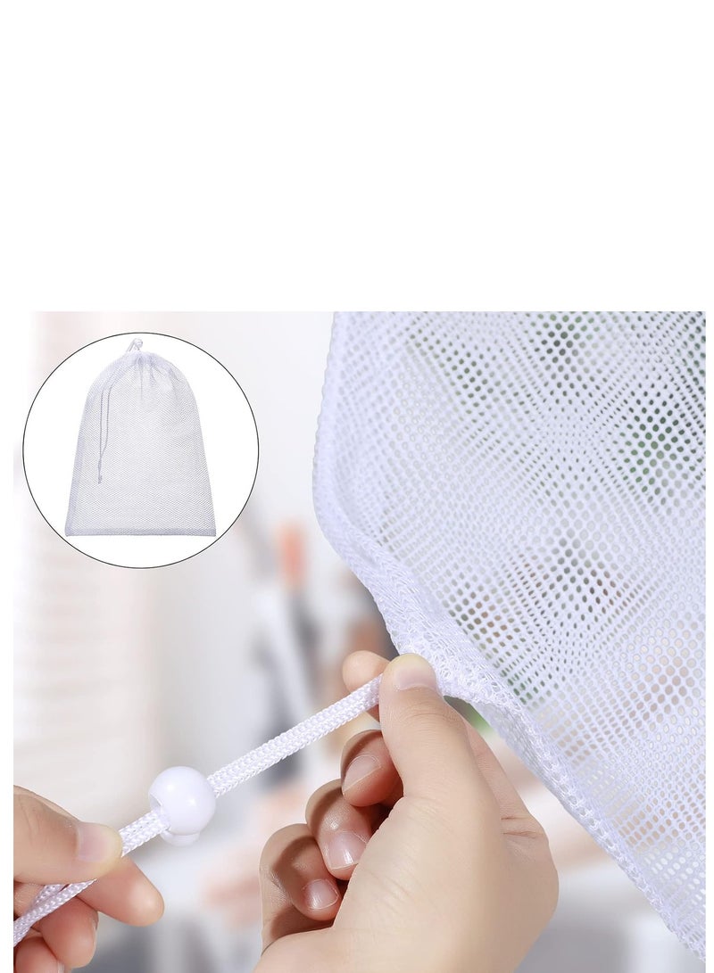 10PCS Mesh Laundry Bags Laundry Net Bag Drawstring Reusable Durable Washing Net Bag for Clothes Underwear Delicates Socks Baby Clothes Bra Shoes Knitted Garments  - Image 5