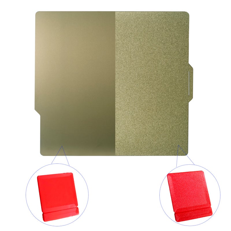 3D Printing Platform 257x257mm Double-Sided Gold PEI Build Plate - Flexible Durable High Adhesion PEI Printing Platform for FDM 3D Printers - Image 3