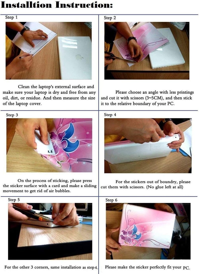 ICOLOR Laptop Skin Sticker Decal 12 13 13.3 14 15 15.4 15.6 inch Personalized Universal Notebook Vinyl Skin Stickers Cover Art Decal Computer Protector (Sun Flower) - Image 2