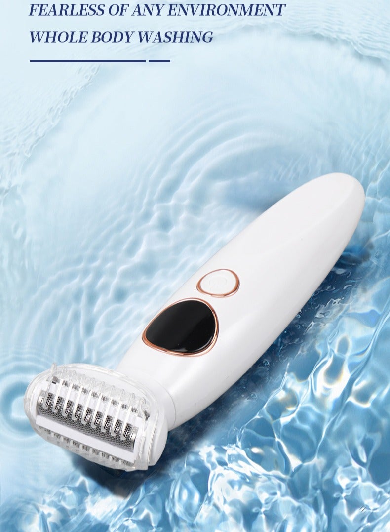 Premium 5-in-1 Women's Electric Shaver with Charging Base – Bikini Trimmer, Face, Eyebrow, Underarm & Body Epilator razor,Waterproof, Digital Display, Long Battery Life - Image 3