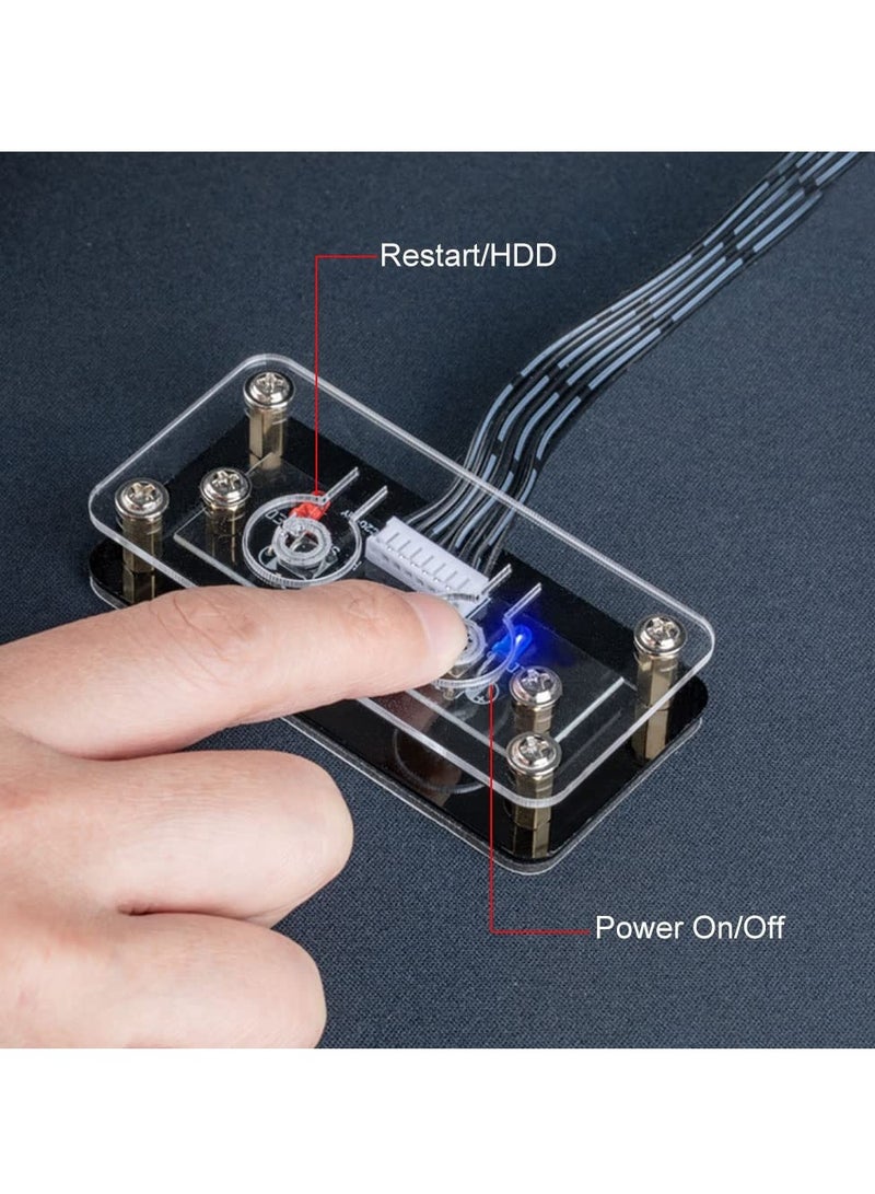 5.2ft Desktop Computer Power Switch, External Restart Button for PC Motherboard