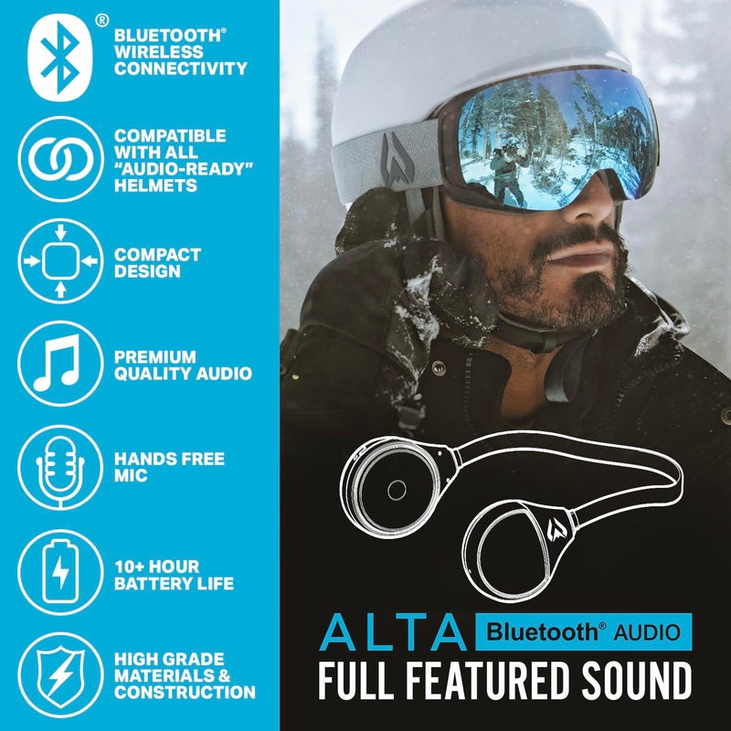 Wildhorn Outfitters Wildhorn Alta Wireless Bluetooth, Drop-in Headphones - HD Speakers Compatible Any Audio Ready Ski/Snowboard Helmet Headphones. Glove Friendly Controls, Microphone for Hands-Free Calls - Image 2