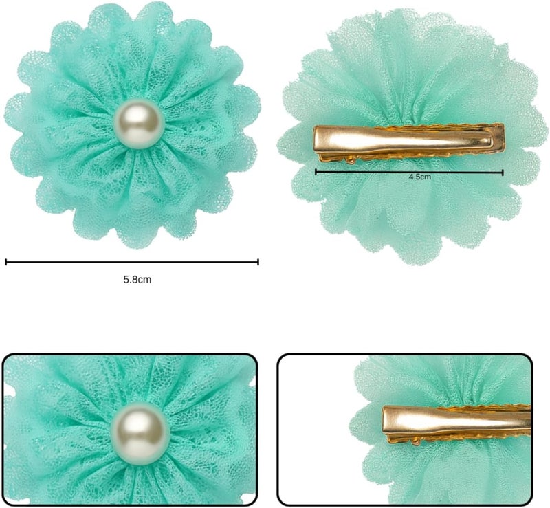 التعارف مجموعة ANNA CREATIONS المكونة من 5 نظارات شمسية للأطفال مع 10 مشابك شعر على شكل فيونكة – نظارات شمسية وإكسسوارات شعر لطيفة للبنات والأولاد، هدية صيفية عصرية للأطفال الصغار (متعددة الألوان) - Image 3