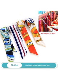 Kindergarten School Handmade Color Braided Rope Ring Creates Creative Decorative Material For Wall In Corner Area Of Class Art Design Area-Color:Silk Scarf Style 10 Pieces/random