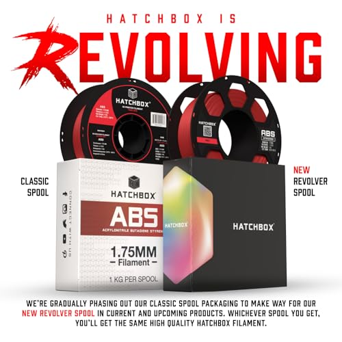HATCHBOX ABS 3D Printer Filament, Dimensional Accuracy +/- 0.3 mm, 1 kg Spool, 1.75 mm, Blue - Image 3