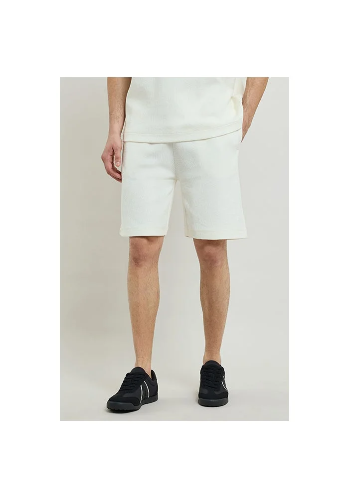 R&b Textured Shorts with Drawstring Waist