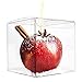 LOKQING LOKQING 30 Pcs Candy Apple Box with Hole Top, PET Clear Box, Transparent Boxes, Clear Gift Boxes for Caramel Apples  - Image 2