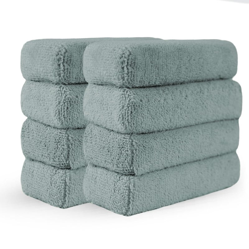 Wavex Microfiber Applicator Car Polish Sponge | Microfiber Applicator Sponge for Car Polish | Car Polish Pad Applicator for Ceramic Coating, Waxes, Polishes & More - (8 pcs) - Image 1