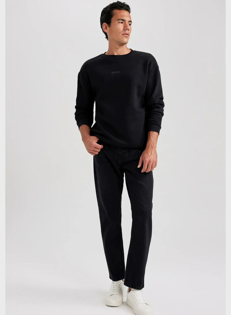 DeFacto Text Print Sweatshirt