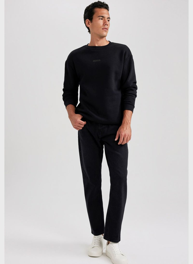 DeFacto Text Print Sweatshirt  - Image 3