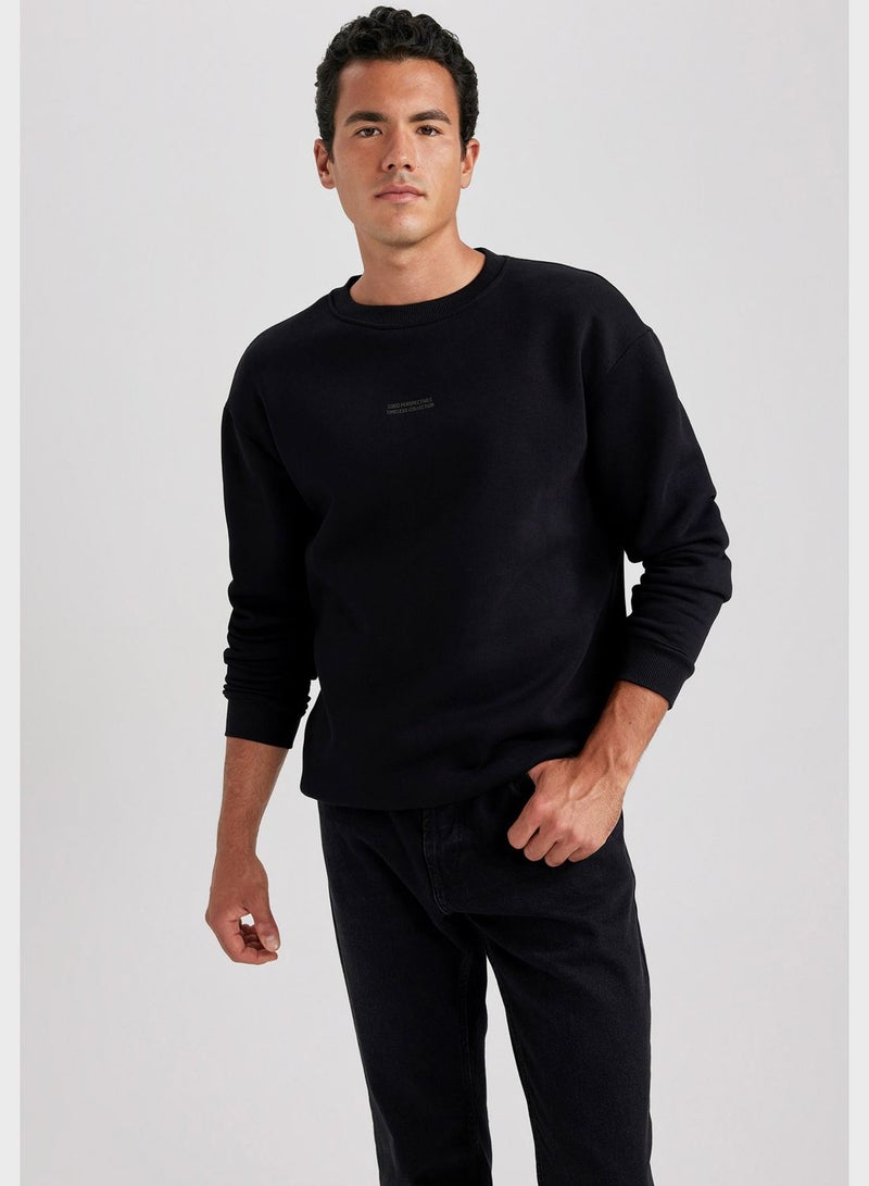 DeFacto Text Print Sweatshirt  - Image 2