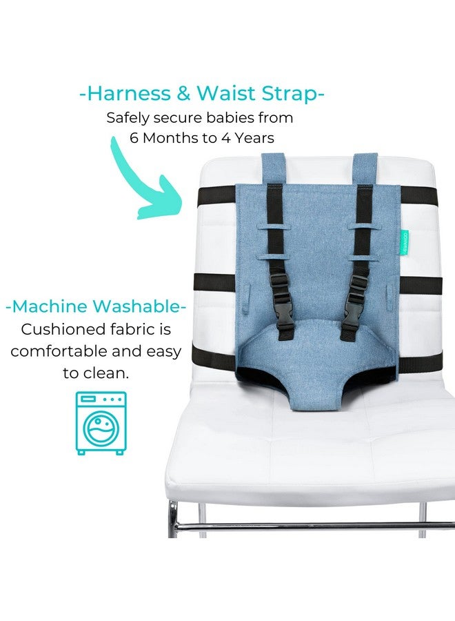 Swanoo Portable High Chair for Travel - Extra Long Straps- Travel High Chair Seat Safely Attaches to Most Chairs - Toddler & Baby Travel Essential - Baby Travel Accessories (Highchair) - Image 3