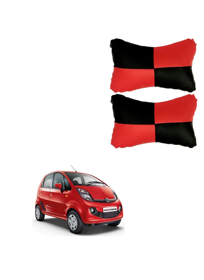 Adroitz AdroitZ Red Check Design Car Neck Rest Cushion with Adjustable Straps_66  - Image 1