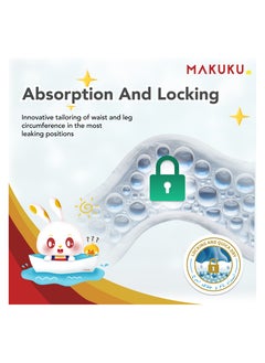 MAKUKU Comfort Fit Pants Diapers - Size 6 (15+kg) | 18-24 months | 176 Pieces  - Image 3