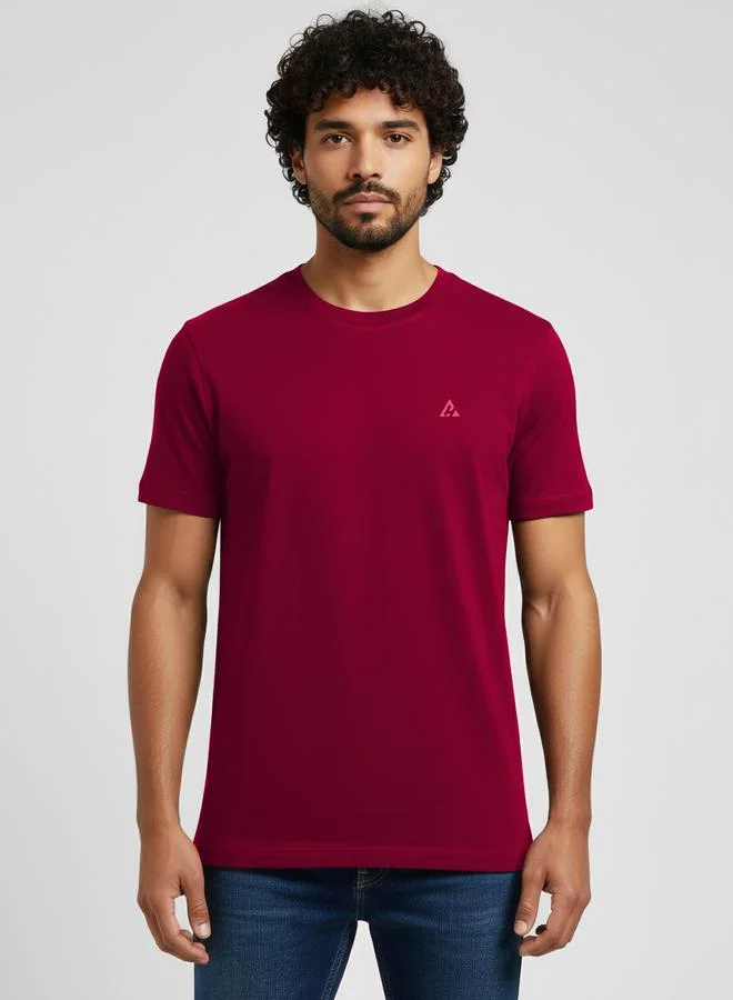 Clans&Hans Men Maroon Soft Cotton Round Neck T-Shirt