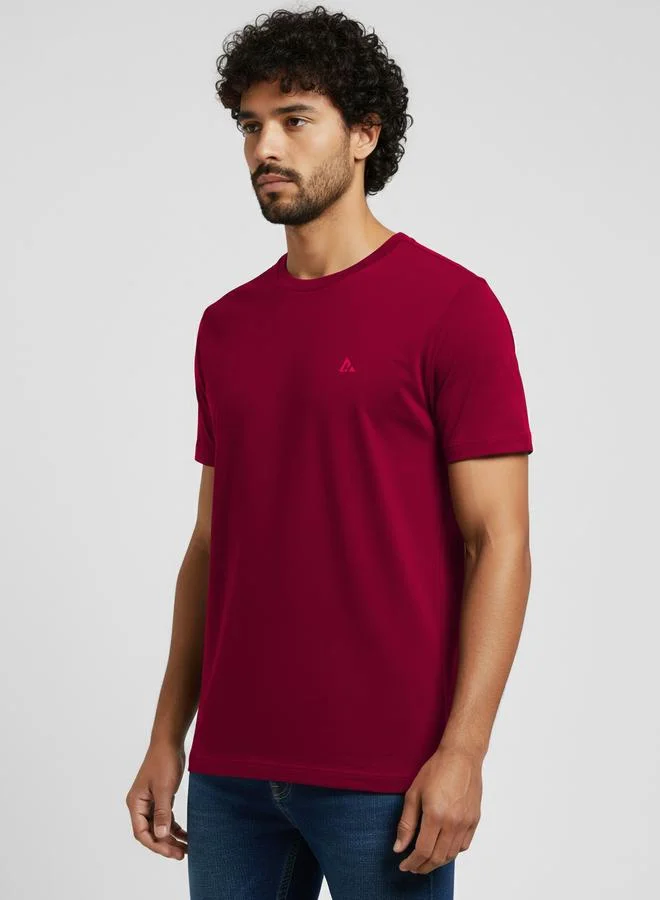 Clans&Hans Men Maroon Soft Cotton Round Neck T-Shirt