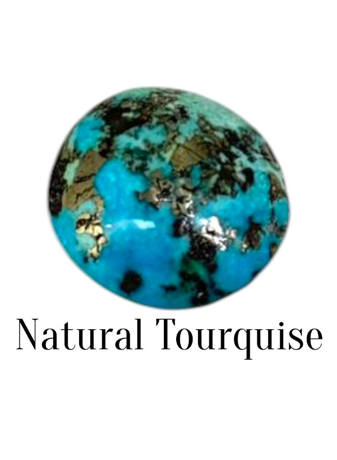 Ayezeh Jewels Natural Turquoise Nishapuri Gemstone ( Firoza )– 22.90 Carats, Certified Original Persian Feroza Stone, Healing Crystal, Luck & Prosperity Stone - Image 1