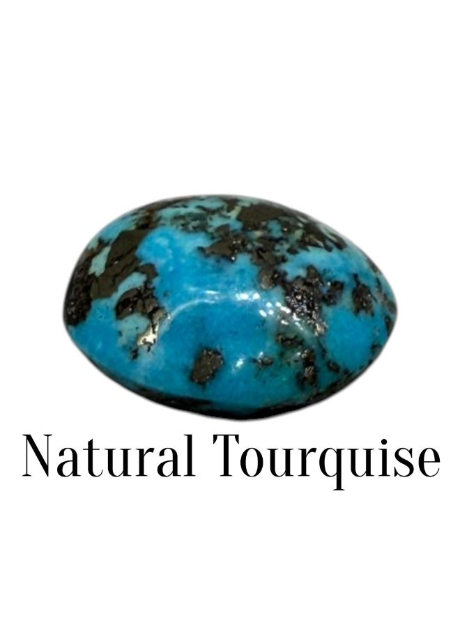 Ayezeh Jewels Natural Turquoise Nishapuri Gemstone ( Firoza )– 22.90 Carats, Certified Original Persian Feroza Stone, Healing Crystal, Luck & Prosperity Stone - Image 2