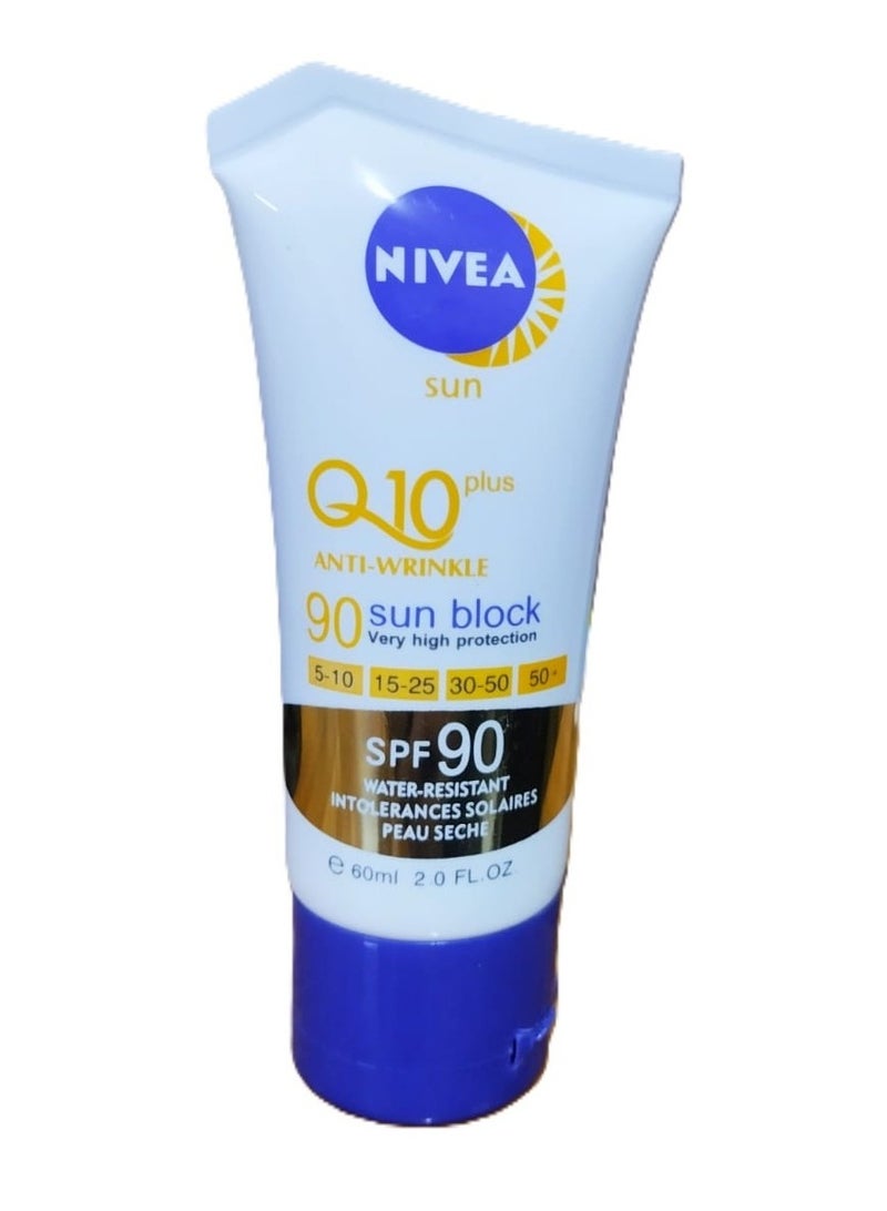 Nivea Q10 Plus Anti-Wrinkle Sun Block Spf 90 60Ml