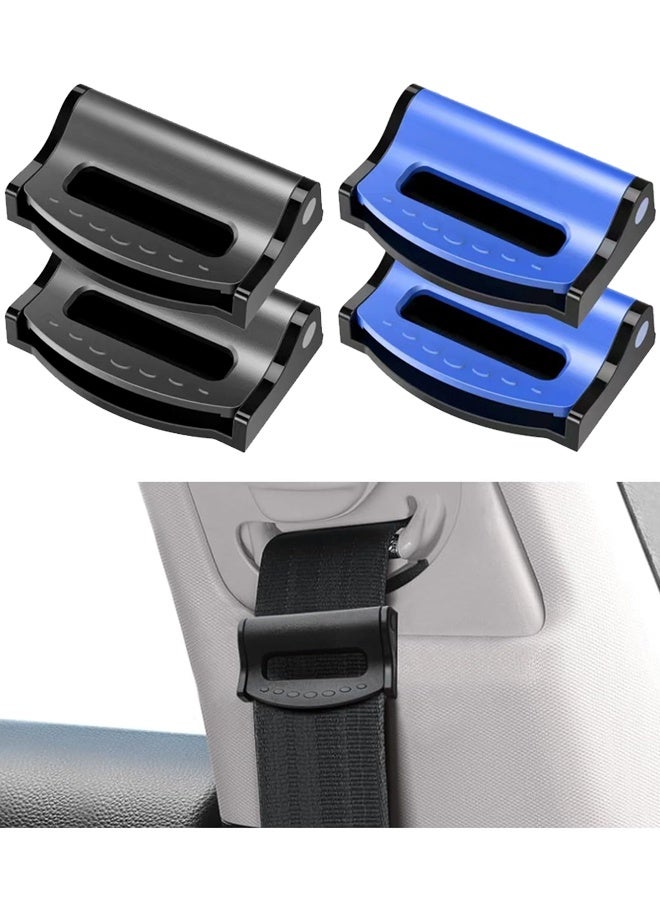 4 قطع من أدوات ضبط حزام الأمان للسيارة، مشابك حزام أمان السيارة العالمية للبالغين/الأطفال، حزام حماية مريح للكتف والرقبة للسيارة، وسيارات الدفع الرباعي - Image 1