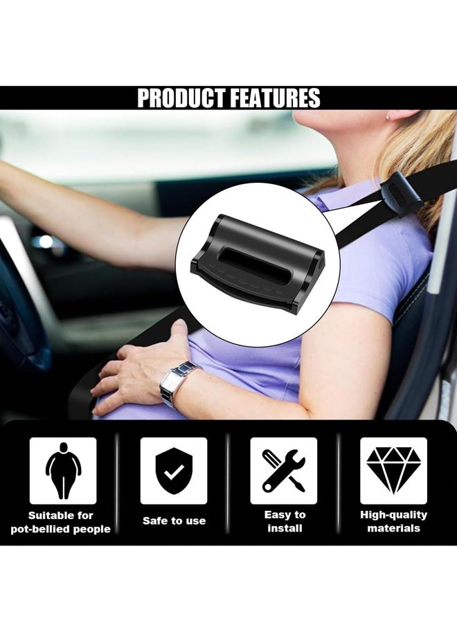 4 قطع من أدوات ضبط حزام الأمان للسيارة، مشابك حزام أمان السيارة العالمية للبالغين/الأطفال، حزام حماية مريح للكتف والرقبة للسيارة، وسيارات الدفع الرباعي - Image 3