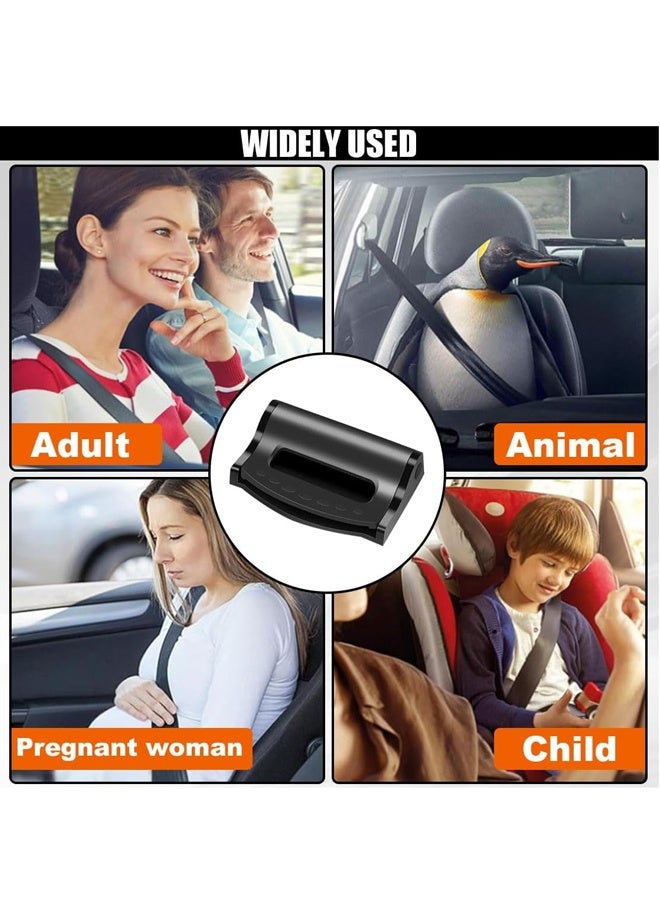 4 قطع من أدوات ضبط حزام الأمان للسيارة، مشابك حزام أمان السيارة العالمية للبالغين/الأطفال، حزام حماية مريح للكتف والرقبة للسيارة، وسيارات الدفع الرباعي - Image 5