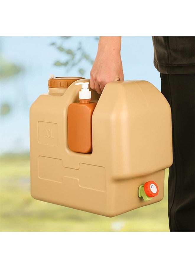 DAREU 20L BPA-Free Portable Water Container with Spigot and 500ml Soap Dispenser, Food-Grade Camping Water Jug for Outdoor Adventures, Hiking, Car, Picnics, and Emergency Water Storage  - Image 3