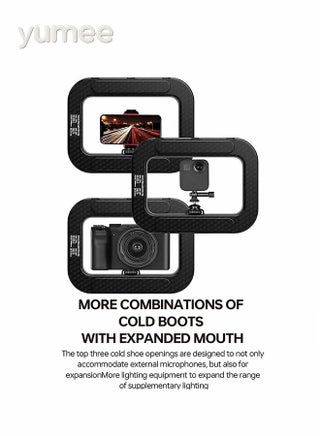 Video Rig with Ring Light – Handheld Stabilizer for Multi-Platform Content Creation, Long-Lasting Power with Built-In 8000mAh Battery, Adjustable Ring Light for Makeup, Outdoor & Live Streaming - view 3