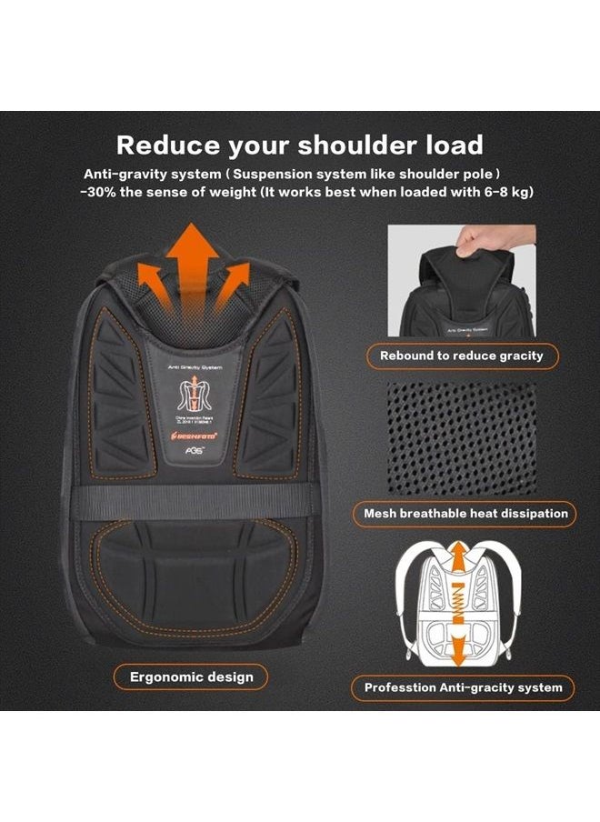 Besnfoto - Camera Backpack Waterproof Medium for DSLR/SLR Mirrorless Camera Photo Bag Women with Laptop Compartment for Travel - Image 1
