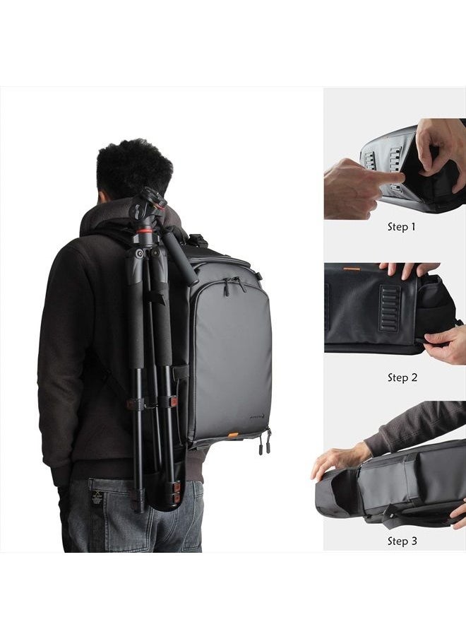 Besnfoto - Camera Backpack Waterproof Medium for DSLR/SLR Mirrorless Camera Photo Bag Women with Laptop Compartment for Travel - Image 1