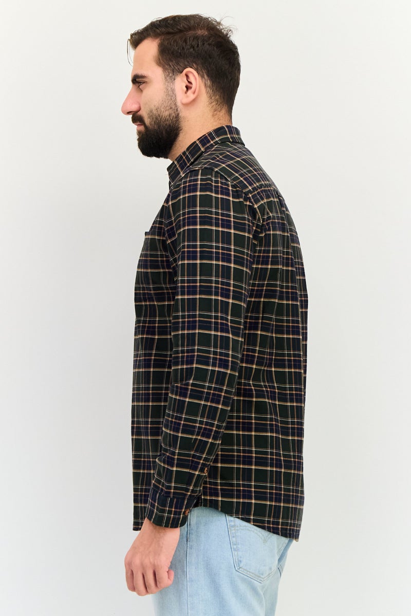 JACK & JONES Men Slim Fit Plaid Long Sleeve Shirt, Multicolor - Image 2