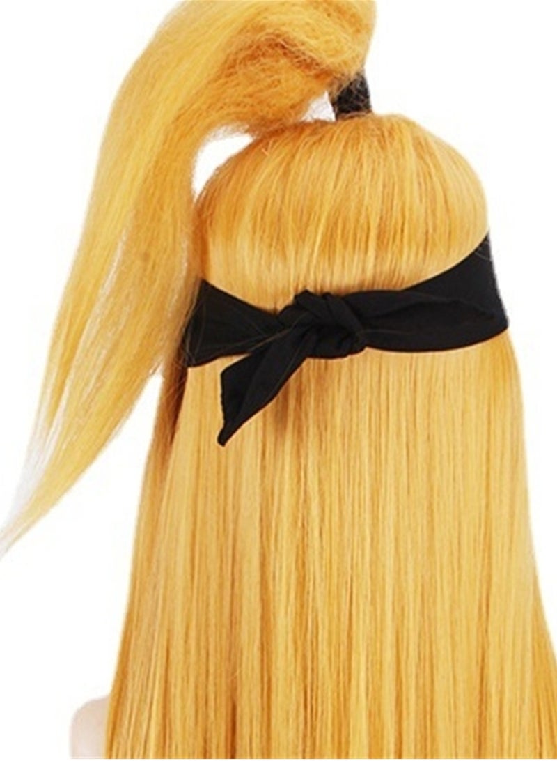 Naruto deidara golden cosplay wig costumes dress up wig - Image 4