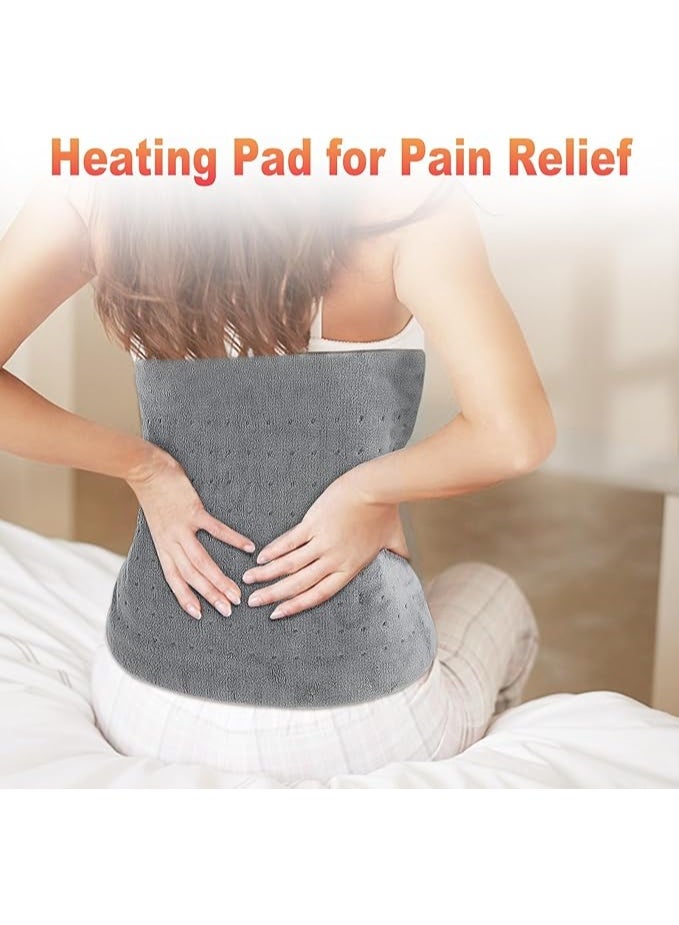 وسادة تدفئة كهربائية مقاس XL (30x60 سم) – 10 مستويات حرارة لتخفيف آلام الظهر والرقبة – قابلة للغسل – هدية ممتازة للرجال والنساء - Image 3