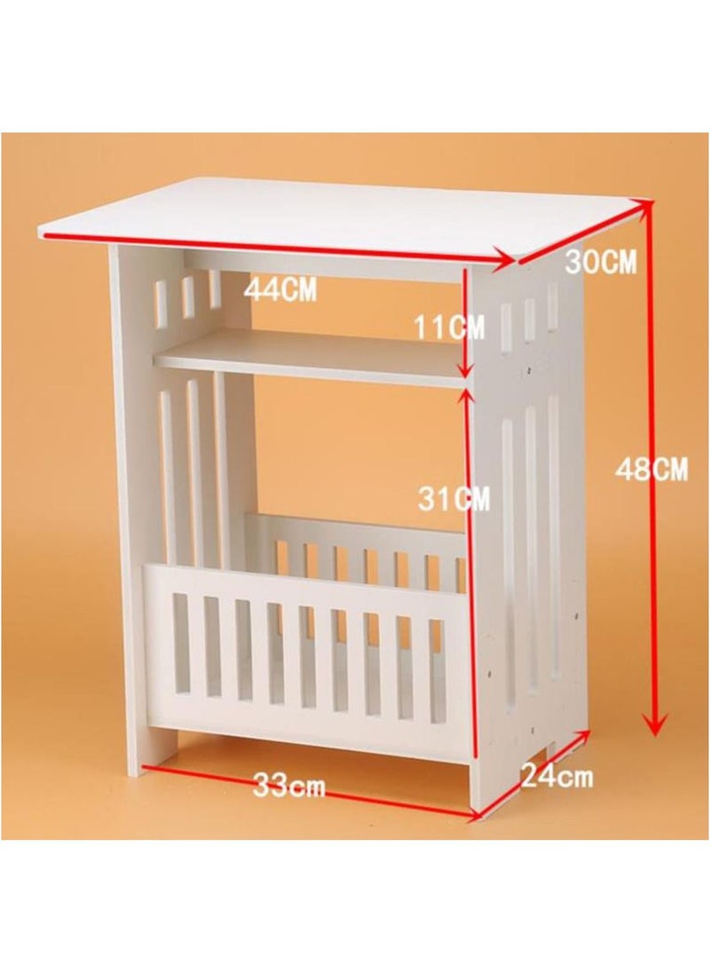 Generic - Side Table Coffee Table Sofa Side Bedside End Table Night Stand Sink Organizer Book Shelf Home Storage Organizer Telephone Lamp Stand - Image 1