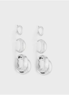 3 Pack Hoop Earring Set
