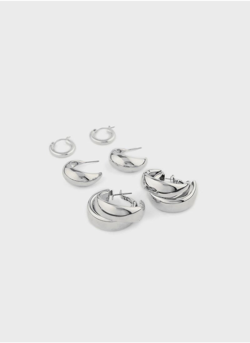 Ginger - 3 Pack Hoop Earring Set - Image 1