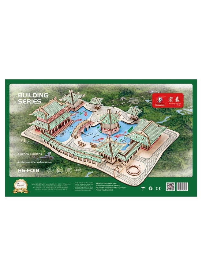 Suzhou Garden Laser Making Wooden DIY Simulation Building Model Adult Wooden 3d Puzzle Toy-Color:Quadruple Laser Isa Kiev Cathedral - Image 4