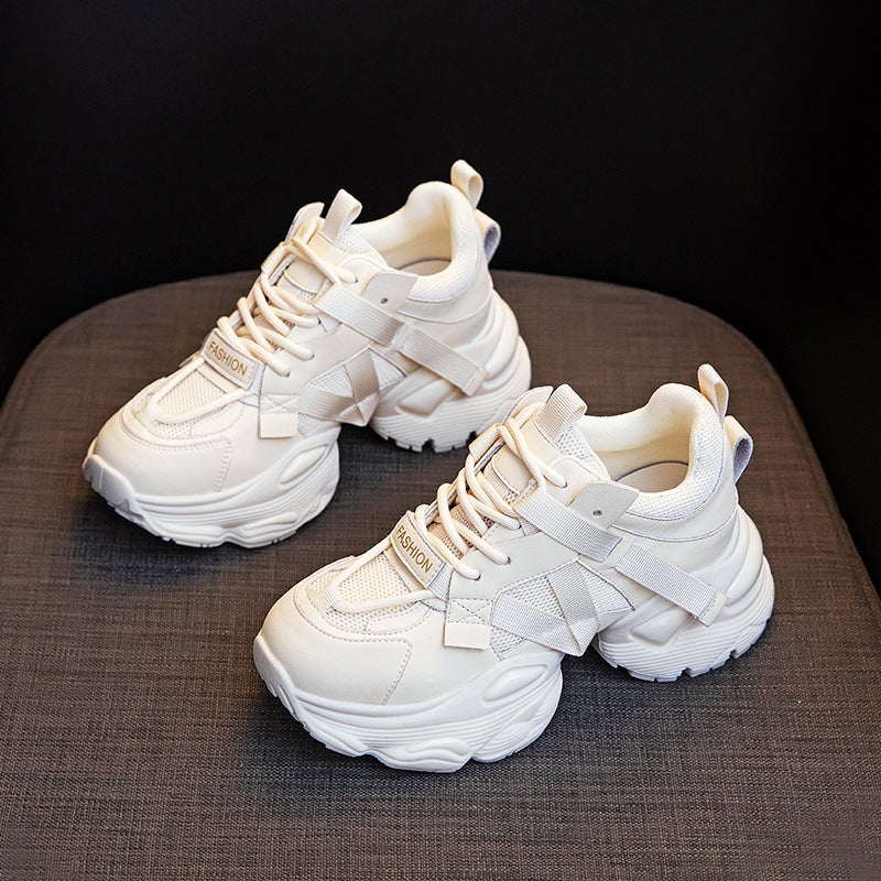 Platform Dad Shoes Style Sports Casual Shoes For Petite Women, Versatile Height-Increasing Fleece-Lined Women'S Sneakers - Image 4