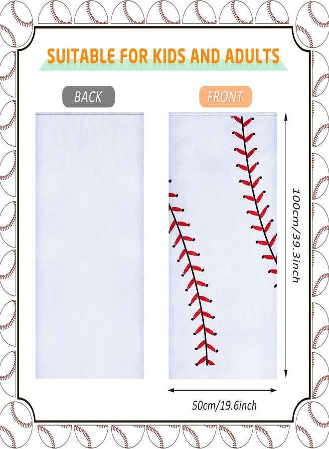 Cindeer 12 Pcs Potato Sack Race Bags Sports Themed Potato Race Jumping Bags 40 x 20 Inches for Adults Family Party Games and Activities Party Supplies(Baseball) - Image 4