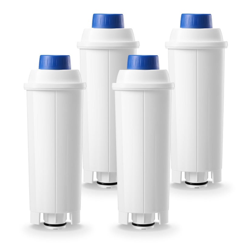 Molifal Water Filter Replacement for Deâ€™Longhi Coffee Machines â€“ Compatible with Magnifica EVO, Dinamica, Eletta, ECAM Series â€“ Fits DLSC002 (4-Pack) - Image 1